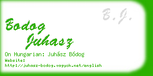 bodog juhasz business card